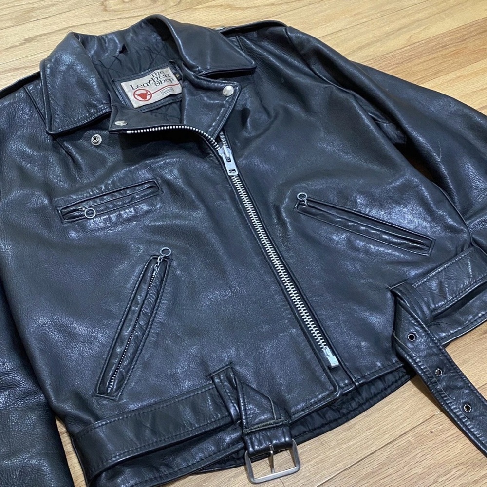 Black Leather Biker Jacket